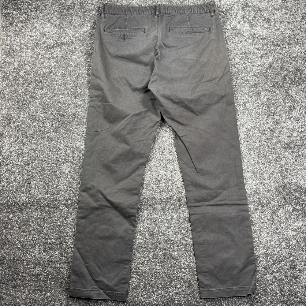 Acne Studios Chino Pants Men's EU 54 US 34x30 Gray Twill Straight Leg - Picture 4 of 12